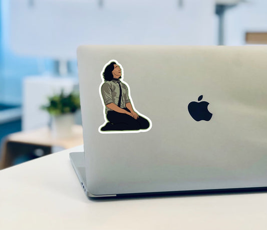 Kneeling Loki Sticker