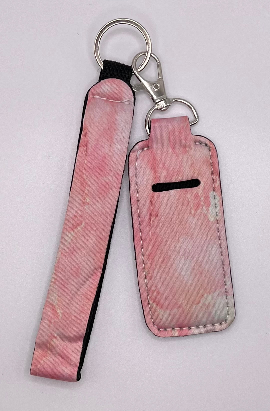 Keychain Wristlet and Lip Balm Holder