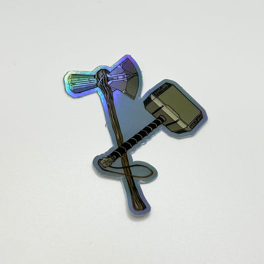 Stormbreaker and Mjolnir Holographic Sticker